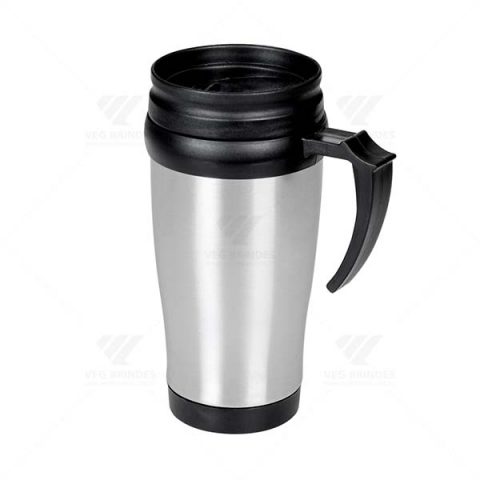 Brindes Canecas Revestidas Inox 400ml Personalizadas - Veg Brindes Curitiba.