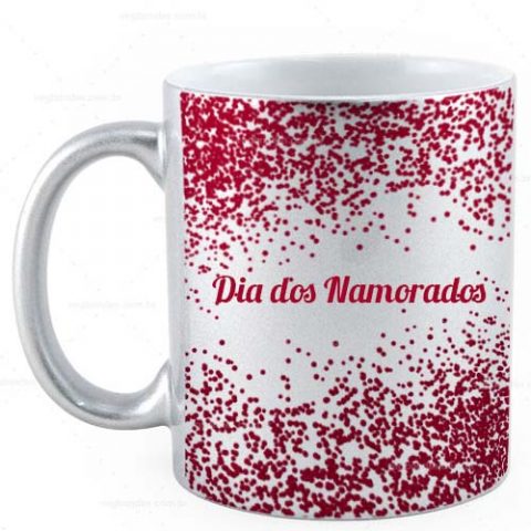 Brindes canecas cerâmicas pratas personalizadas.