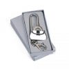 Brindes chaveiros em metal em formato de bolsa personalizado