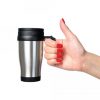 Brinde caneca em aço inox 300ml personalizada.