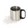 Brinde caneca em aço inox personalizada.