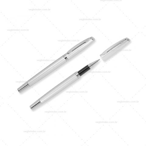 Brinde caneta esferográfica Roller personalizada.