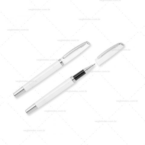 Brinde caneta esferográfica Roller personalizada.
