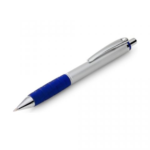 Brinde caneta esferográfica semimetal personalizada.