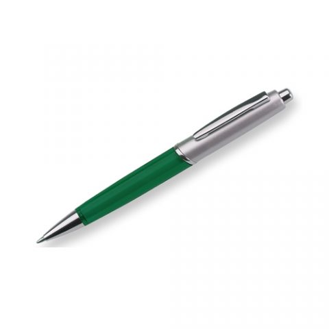 Brinde caneta esferográfica semimetal personalizada.