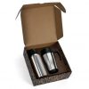Brinde conjunto com squeeze e garrafa inox personalizado.