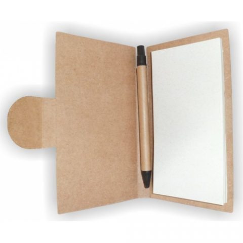 Brinde bloco pack ecológico personalizado.