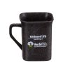 Brinde caneca ecológica quadrada personalizada.