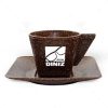 Brindes Xícara e Pires Ecológicos Fibra de Coco 50ml Personalizados.