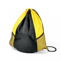 Brinde mochila sacola em duas cores em nylon personalizada.