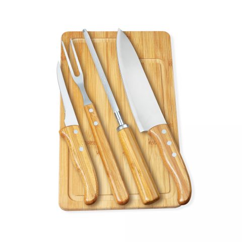 Brinde kit churrasco 6pçs personalizado.