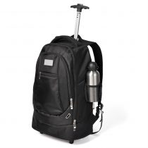 Brinde mochila esportiva 38L com rodinhas personalizada.