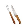 Brinde kit churrasco 3 peças em bambu e inox personalizado.