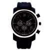 Brinde relógio analógico de pulso com pulseira emborrachada personalizado.