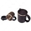 Brindes canecas plásticas com revestimento interno em aço inox 400ml personalizadas.