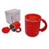 Brindes canecas plásticas com revestimento interno em aço inox 400ml personalizadas.