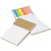 Brindes blocos de anotações com capa dura com 6 marca página 100 folhas personalizados.