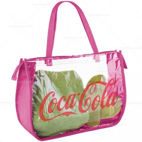 Brindes sacolas de praia personalizadas.