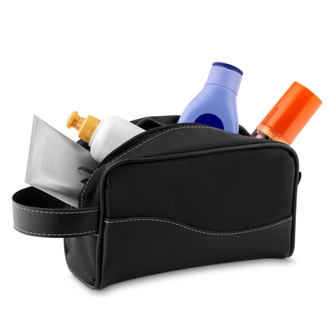 Brinde Necessaire Couro Sintético Personalizada - Veg Brindes Curitiba.
