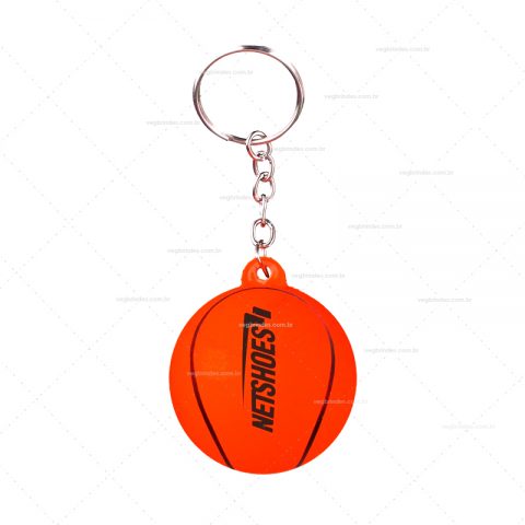 Brindes chaveiros bolinhas de basquete em vinil personalizadas.