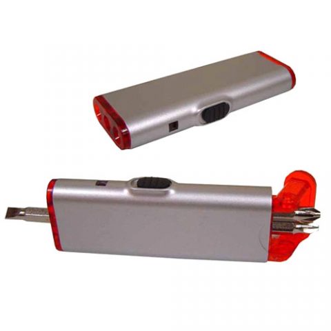Brindes kits ferramentas com lanterna personalizados.