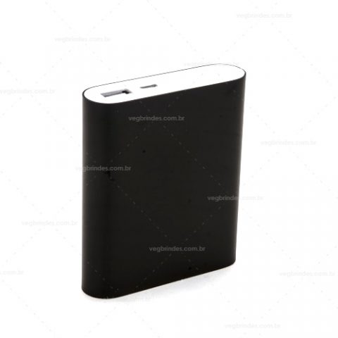 Brindes carregadores portáteis power bank personalizados.