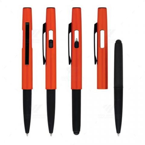 Brindes canetas em ABS touch personalizadas.