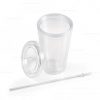Brindes copos plásticos transparentes 500ml personalizados.