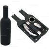Brindes kits vinho garrafa 3pçs personalizados.