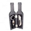 Brindes kits vinho garrafa 3pçs personalizados.