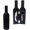 Brindes kits vinho garrafa 3pçs personalizados.