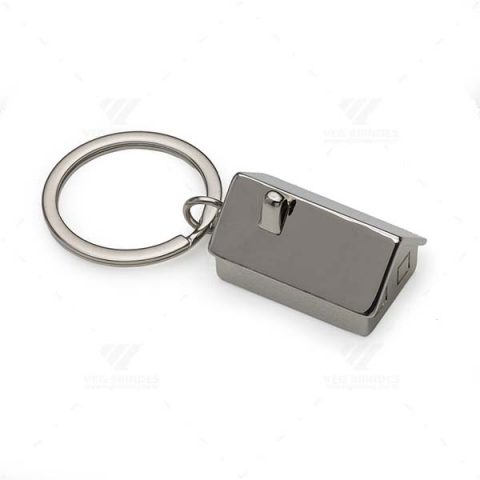 Brindes Chaveiros Metal Casa 3D Personalizados.