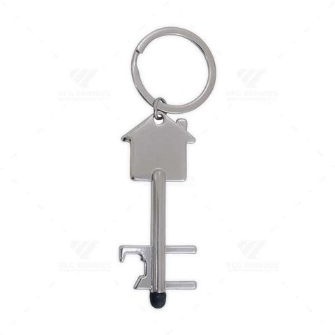Brindes Chaveiros Metal Casa Abridor Touch Personalizados.