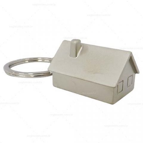 Brindes chaveiros metal casinha personalizados.