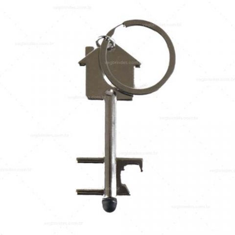 Brindes chaveiros metal chave casinha imobiliária personalizados.
