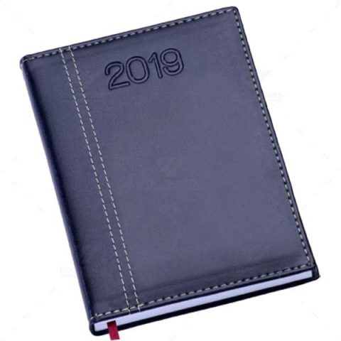 Brindes Agendas Diárias Couro Sintético 14,5x20cm Personalizadas - Veg Brindes Curitiba.