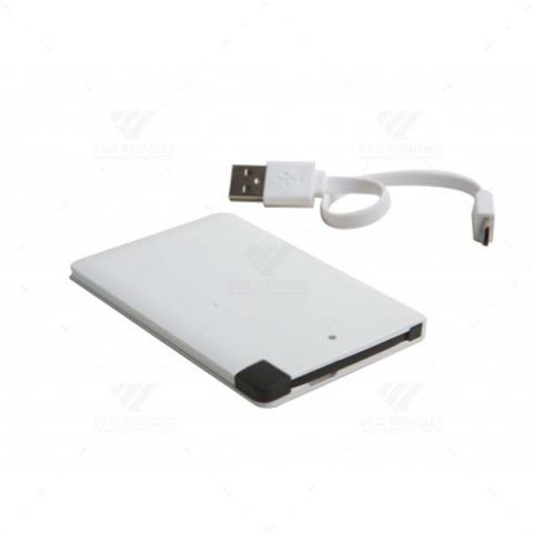 Brindes Carregadores Portáteis Power Banks Slim Personalizados.