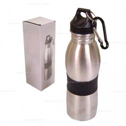 Brindes squeezes inox 600ml personalizados.