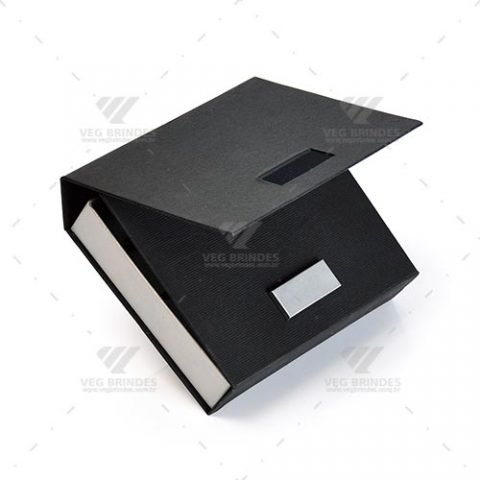 Brindes acessórios para vinho com caixa em papelão rígido preto 5pçs personalizados.