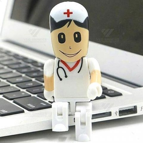 Brindes pen drives enfermeira Personalizados.