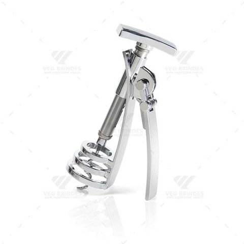 Brindes Saca-Rolhas Inox Personalizados.
