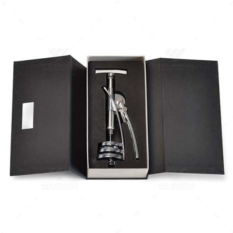 Brindes Saca-Rolhas Inox Personalizados.
