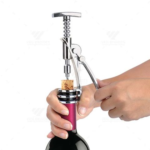Brindes Saca-Rolhas Inox Personalizados.