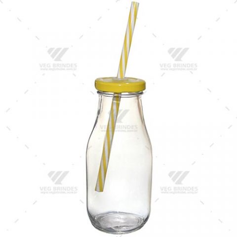 Brindes garrafa vidro retrô 310ml personalizadas