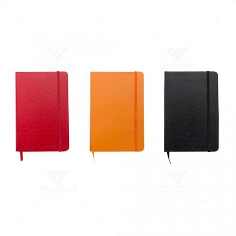 Brindes cadernetas moleskine 21x14,5cm personalizadas.