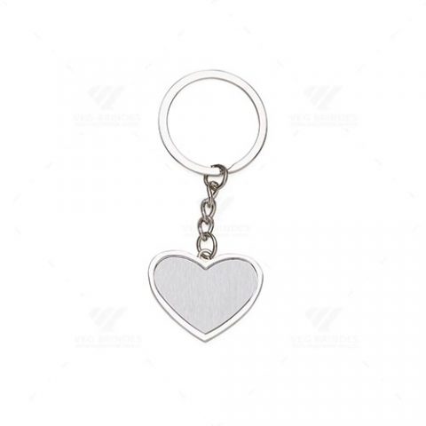Brindes Chaveiros Metal Coração Personalizados.