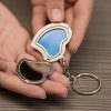 Brindes Chaveiros Metal Porta Foto Coração Personalizados.
