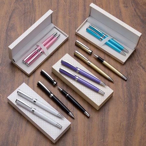 Brindes Kits Canetas Metal Personalizadas.