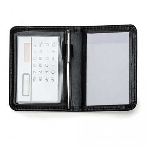 Brindes Blocos de Notas com Calculadora e Caneta Personalizados.