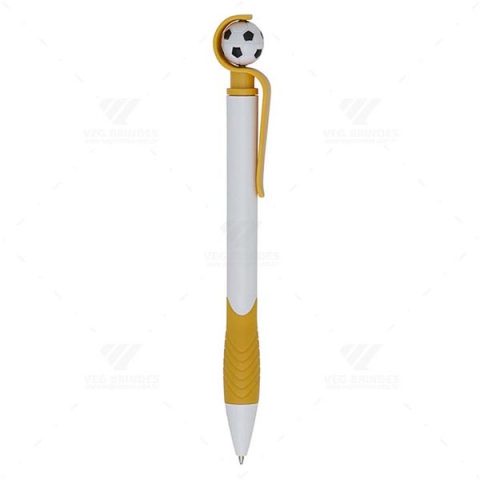 Brindes Canetas Plásticas Bola de Futebol Personalizadas.